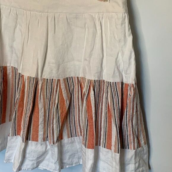 Love 21 Striped Linen Cotton Blend Skirt - Picture 3 of 8